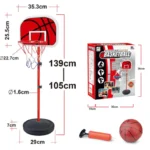MF Portable Outdoor Mini Adjustable Basketball Hoop with Board & Stand Set | MF-0731