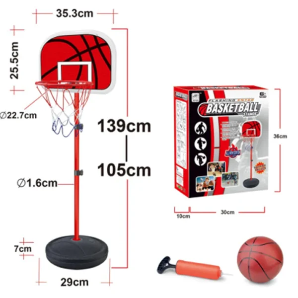 MF Portable Outdoor Mini Adjustable Basketball Hoop with Board & Stand Set | MF-0731