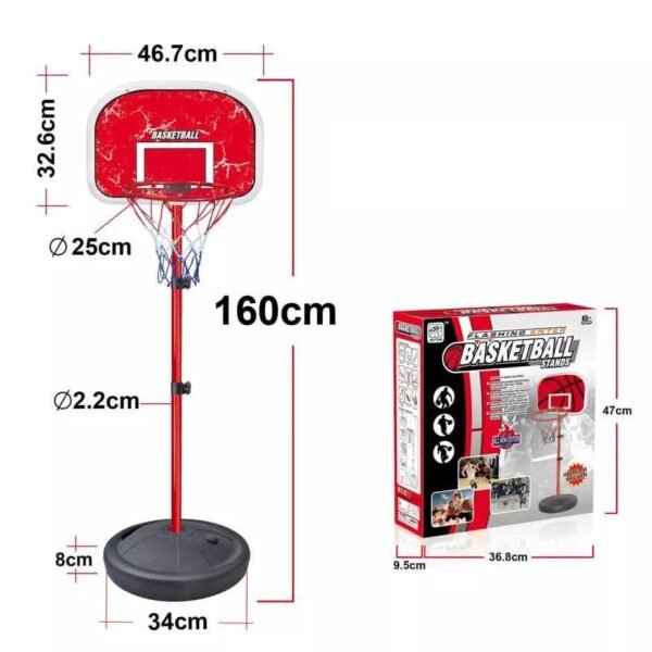 MF Adjustable Basketball Hoop with Board & Stand for Kids & Adults