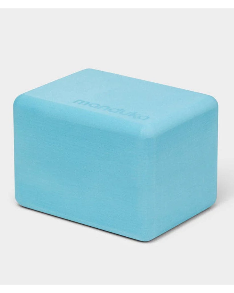MandukaRecycledFoamYogaMiniBlock-Aqua_1200x_f31ff915-8d3e-4308-811d-d636cdf56b05_2500x.webp Manduka Recycled Foam Yoga Mini Block (Travel Block) - Image 1