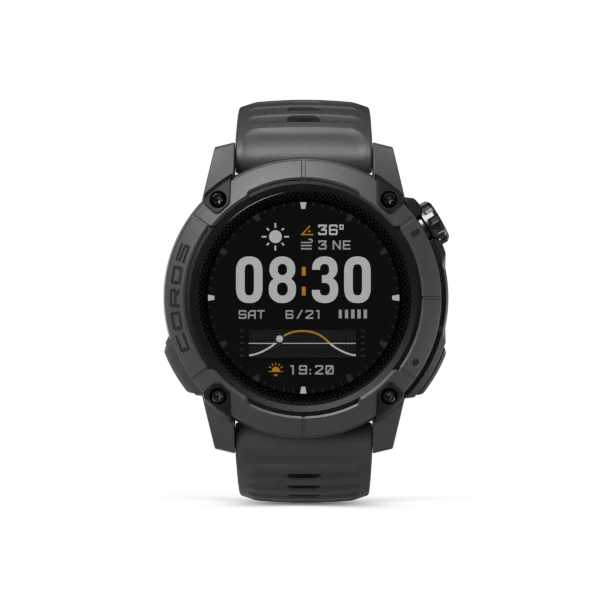 Dark Grey - Coros Nomad Adventure GPS Watch – Brown & Dark Grey Outdoor Smartwatch