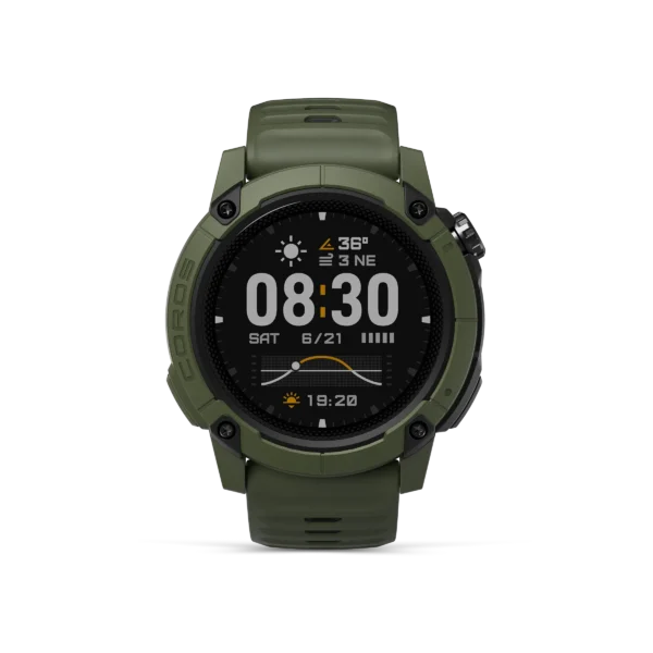 Green - Coros Nomad Adventure GPS Watch – Brown & Dark Grey Outdoor Smartwatch