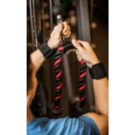 Harbinger Tricep Rope, Black/Red - Image 3