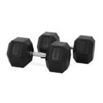 Ta Sports, Rubber Hex Dumbbell Pair 40Kg