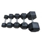 Ta Sports, Rubber Hex Dumbbell 10Kg - Image 2