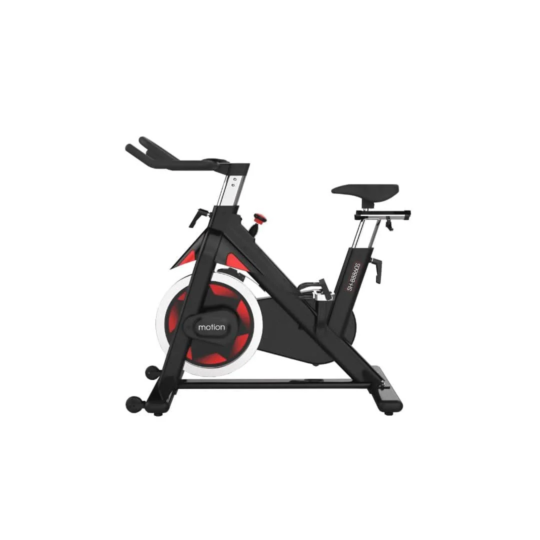 SH-B8860S.2964_1080x1080_88d6888b-9844-405b-8722-6ccfdafaa5f7_2500x.webp SHUA, Commercial Spin Bike SH-B8860S, Silver Gray, Black - Image 1