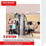 Sparnod Fitness Five Station Multi-Gym, SMG-19000 - Image 2