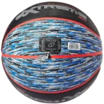 Spalding NBA Extreme SGT Rubber Basketball, Gray/Red, Size 7 - Image 2