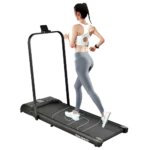 Sparnod Fitness, (2.5 HP DC Motor) Foldable 2-in-1 Treadmill, STH-3005