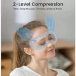 Renpho Eye Massager with Heat & Bluetooth Music, Rechargeable Eye Care Machine with 5 Modes With Remote, Black - Image 8