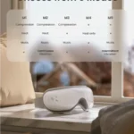 Renpho Eye Massager with Heat & Bluetooth Music, Rechargeable Eye Care Machine with 5 Modes With Remote, White - Image 10