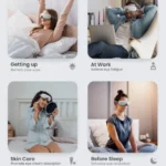 Renpho Eye Massager with Heat & Bluetooth Music, Rechargeable Eye Care Machine with 5 Modes With Remote, Black - Image 11