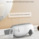Renpho Eye Massager with Heat & Bluetooth Music, Rechargeable Eye Care Machine with 5 Modes With Remote, White - Image 12