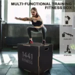1441 Fitness 3 IN 1 Plyobox Wooden - Matt Black - Image 6