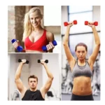 Ta Sports,s1 Hex Vinyl Dipping Dumbbell 4Kg*2Pcs, Db212, Red - Image 2