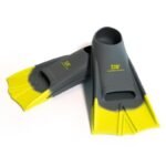 DS Speed Fins Gray/Neon Green - UK 0.5-1