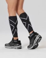 2Xu, Compression Calf Guards Medium, Ua1987B, Black/Black - Image 3