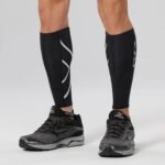 2Xu, Compression Calf Guards Medium, Ua1987B, Black/Black