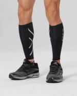 2Xu, Compression Calf Guards Medium, Ua1987B, Black/Black