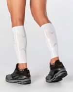 2Xu, Compression Calf Guards Large, Ua1987B, White/White - Image 2