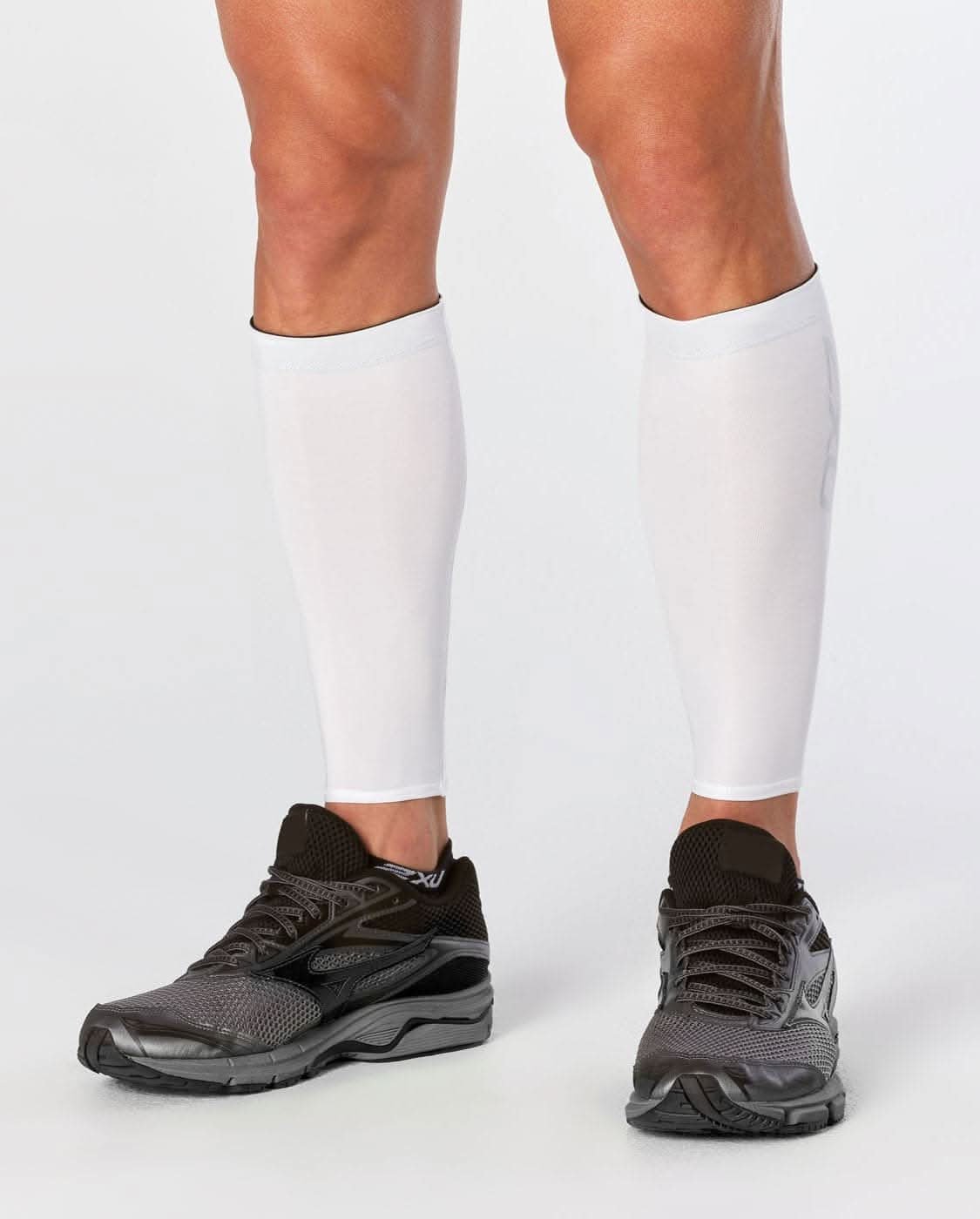 UA1987b_WHT-WHT_2001x.jpg 2Xu, Compression Calf Guards Large, Ua1987B, White/White - Image 1