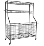 Multipurpose Sports Rack with Wheels (91cm x 42cm x 117cm) - Image 3