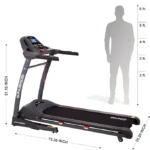 Sparnod Fitness, (2.75 HP DC Motor) Auto Incline Treadmill with heart rate Sensor, STH-5300 - Image 3