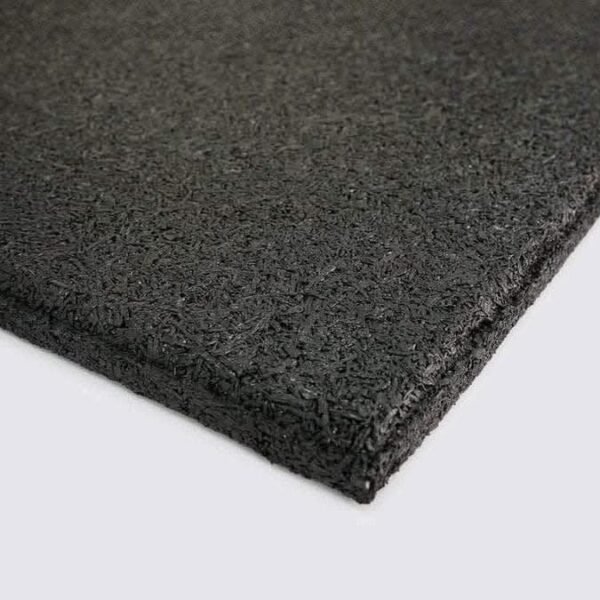 VersaFit Commercial 1m x 1m x 15mm Rubber Flooring tile / mat - Black