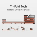 Red Oak - Kingsmith WM10 Tri-fold Water Rowing Machine - Image 8