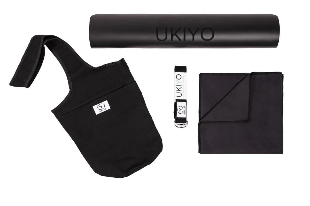 Webp.net-resizeimage_014_03cada96-0399-4569-8c3e-69d6c57003b7_3000x.webp Black - Combo Ukiyo Yogi Set (Yoga Mat, Yoga Strap, Yoga Towel and Shoulder Bag) - Image 1