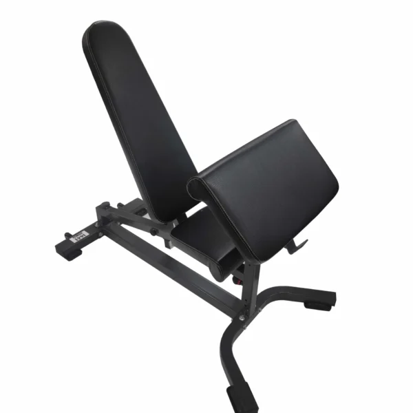 1441 Fitness Adjustable Commercial Bench with Preacher Curl Extension - X3-0112A