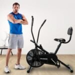 Sparnod Fitness, Dual Action Air Bike with Back Support, SAB-05 - Image 2