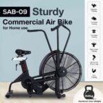 Sparnod Fitness, Sturdy Commercial Air Bike with LCD Display, SAB-09 - Image 2