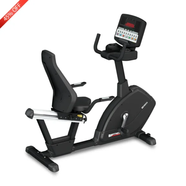 BH Fitness, Recumbent Bike, H775, Silver & Black