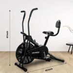 Sparnod Fitness, Dual Action Air Bike with Back Support, SAB-05 - Image 7