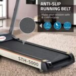 Sparnod Fitness, (2.5 HP DC Motor) Treadmill Anti-slip Running Belt with Hi-Fi Speakers, STH-5000 - Image 6