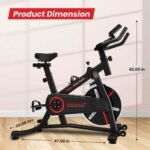 Sparnod Fitness Exercise Bike With 9 Kg Heavy-Duty Flywheel, SSB-09 - Image 6