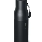 Larq, Bottle Flip Top Insulated Stainless Steel Water Bottle 17Oz, Obsidian Black