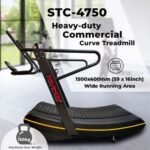 Sparnod Fitness, Heavy-Duty Commercial Curve Treadmill, STC-4750 - Image 3