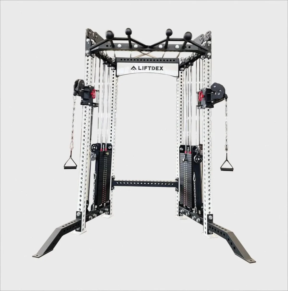 Liftdex Dual Pulley Functional Trainer – 120 kg Weight Stack Cable ...