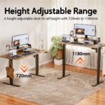 Kingsmith ETSFI21 Smart Adjustable Electric Standing Desk with Drawer and Monitor Stand - Image 7