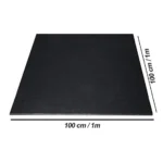 PRO - 15mm Thickness/Black - Sparnod Fitness Heavy Duty Gym Tile - 100 x 100 CM | Rubber Flooring
