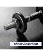 PRO - 15mm Thickness/Black - Sparnod Fitness Heavy Duty Gym Tile - 100 x 100 CM | Rubber Flooring - Image 2