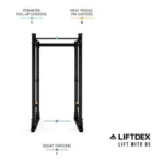 Liftdex Hulk Power Rack – Heavy-Duty Steel Squat, Bench Press & Pull-Up Rack - Image 2