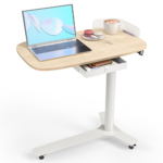 Kingsmith ETD2 Rolling Adjustable Desk with Drawer & Wheels, Portable Small Standing Desk for Home/Office - Image 2