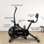 Sparnod Fitness, Dual Action Air Bike with Back Support, SAB-05 - Image 5
