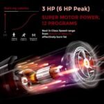 Sparnod Fitness, (3 HP DC Motor) Large LED Display with auto incline Treadmill, STH-5700 - Image 8