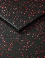 1441 Fitness Speckled Red Gym Flooring 100 x 100 (cm) - 20mm Thickness - Image 2