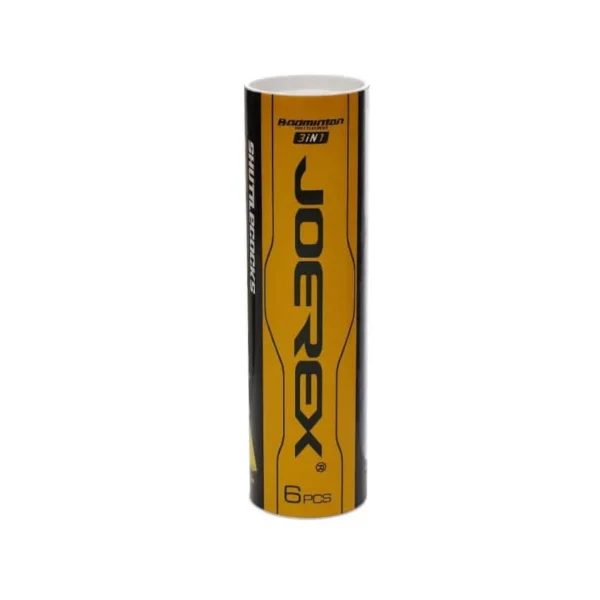Joerex, Nylon Shuttlecocks (6 Pcs) Jbd6198, Yellow