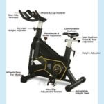 Sparnod Fitness Commercial Exercise Bike With 20Kg Spin Wheel, SSB-16 - Image 6